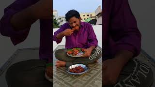 KFC Style Chicken Leg Piece Eating Challenge 🤤| Chicken Pakoda 😭| Pokiri Re Release #shorts #foodie