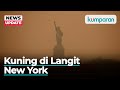 Asap Kuning Pekat di Langit New York, Tutupi Patung Liberty, Kok Bisa?