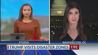 President Trump tours North Carolina hurricane damage