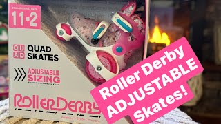 Roller Derby Kids Adjustable Sizing Quad Skates #rollerskating #rollerskate #rollerderby#quadskating