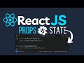 Master React JS Props and State in ONE DAY! | React JS tutorial | Learn React Js Fast