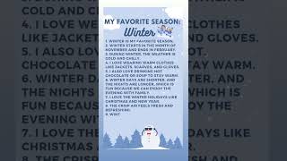 10 Lines Essay On My Favorite Season: Winter | 10 Line About Winter Season