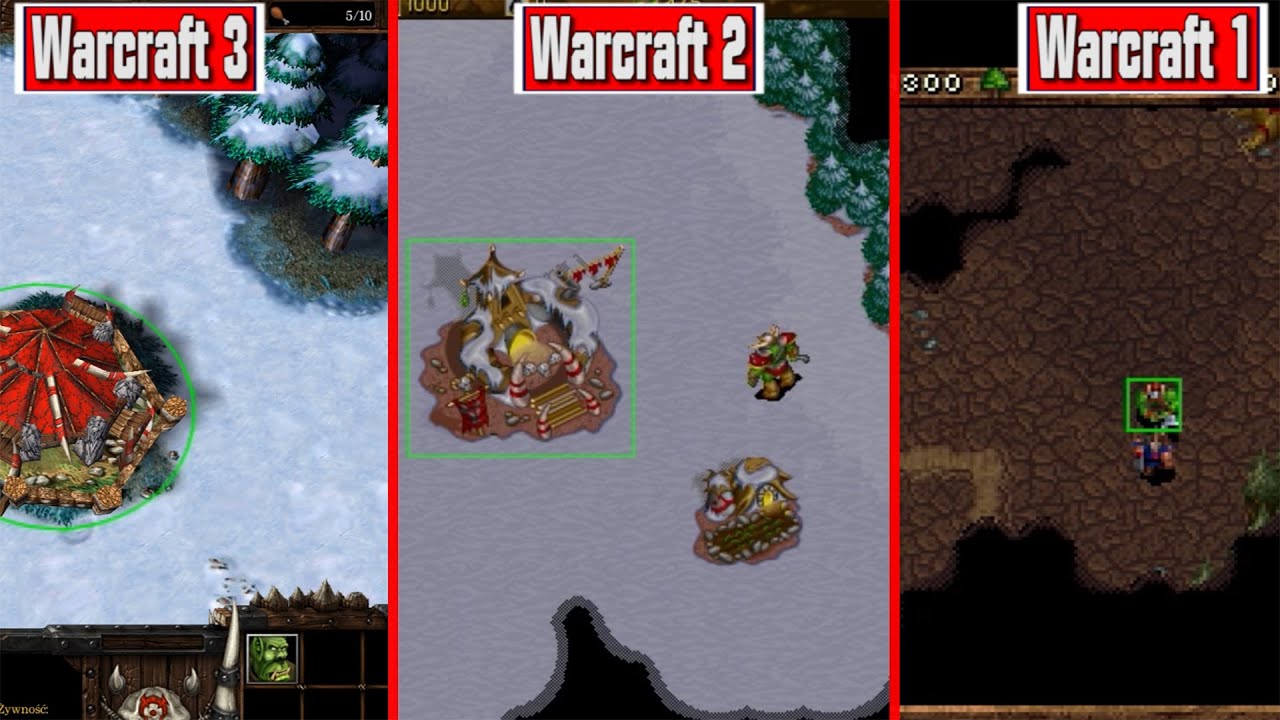 Warcraft Evolution Warcraft 1 Vs 2 Vs 3 Graphics Comparison History
