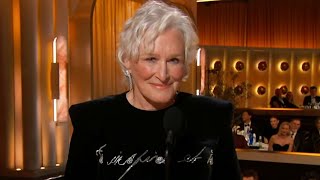 Glenn Close's Censored Profanity Moment at the 2025 Golden Globes!