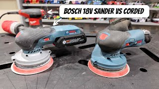 Bosch 18v Sander GEX18V-5N vs Bosch 12v GEX12V-5N [+Milwaukee Corded Sander]