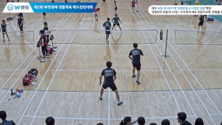 (민턴홀릭) 전창일/김인수 vs (관천/오봉산) 김상우/박창형_남복 45 B[제 2회 W병원장배 생활체육 배드민턴 대회(대구시민스포츠센터)]