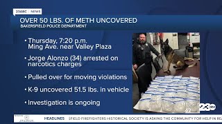 K-9 Finds 50+ Pounds of Meth Hidden in Car During Traffic Stop