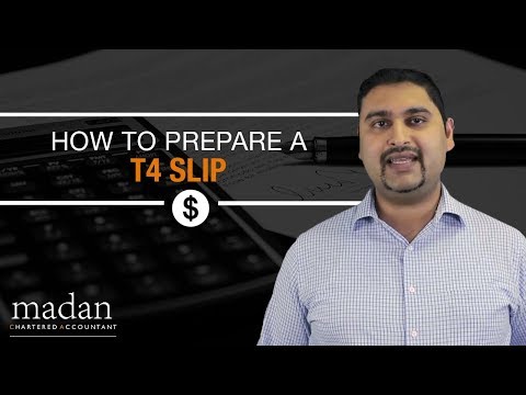 How to Prepare a T4 Slip How to Prepare a T4 Slip