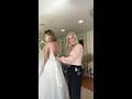 How to clip a wedding gown for at home try on session.