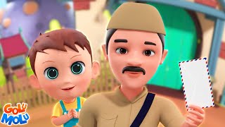 Dakiya Aaya, डाकिया आया, गोलू मोलू बच्चों के गाने, Hindi Rhymes for Children