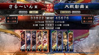 【三国志大戦4 Ver.1.0.5D】アーカイブス Part247　5枚傾国with魏feat.王異 VS 4枚楊氏バラ【全国対戦】