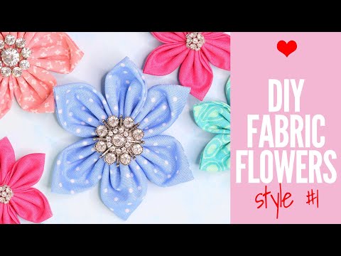 How to Make Fabric Flowers - Quick and Easy Tutorial How to Make Fabric Flowers - Quick and Easy Tutorial
