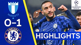 Malmö FF 0-1 Chelsea | Hakim Ziyech Goal Secures All Three Points | Champions League Highlights