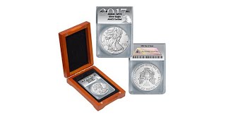 2017 SP70 ANACS SatinFinish Silver Eagle Dollar Coin