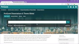 Research Methods: Finding Articles in Proquest