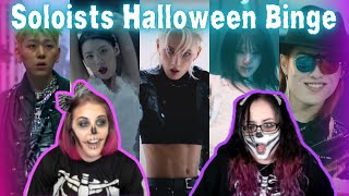 🎃Soloists Halloween Binge | JUN, SUNMI, WOODZ, ZICO, YENA | K-Cord Girls Reaction