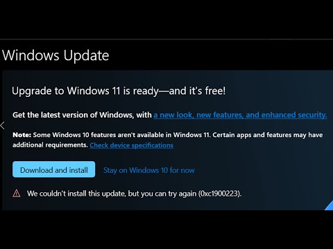 Fix Windows 11 Upgrade Error (0xc1900223) We Couldn’t Install This update