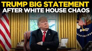 Donald Trump LIVE | Donald Trump Emergency Address After White House Event Chaos | Live Updates