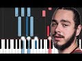 Post Malone - Goodbyes ft Young Thug (Piano Tutorial)