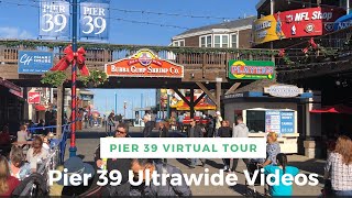 PIER 39 VIRTUAL TOUR, Pier 39 in San Francisco's Fisherman's Wharf 4k, Pier 39 Ultrawide Videos