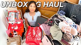 MASSIVE $2000 LA UNBOXING \u0026 HAUL | PR, lululemon, nike, VS, \u0026 soso much makeup