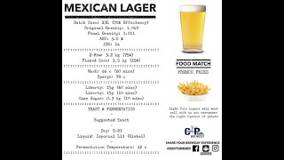 Cheeky Peak Recipe Challenge - Mexican Lager