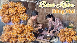 Làm Bánh Khóm Bông Mai mỗi khi tết đến xuân về vừa đẹp vừa ngon