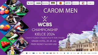 Day 1 - Carom Men - WCBS Championship - Kielce - Poland 2024