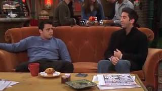 Friends: Ross wears women's sweater, Joey doesn't share food