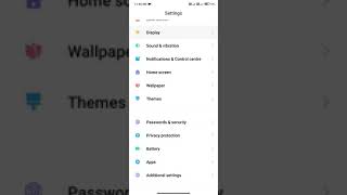 Auto Rotate Screen off #shorts #ytshorts #mi #redminote8pro #settings