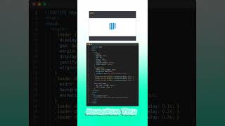 🌊 Wave Loader Animation using HTML & CSS | Clean Preloader UI ✨ #cssanimation #loader #shorts