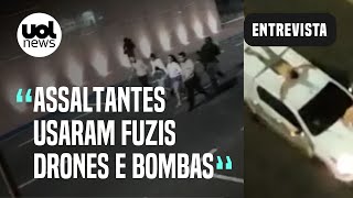 Assalto em Araçatuba: Criminosos usaram drones para monitorar ação da polícia, afirma capitão da PM