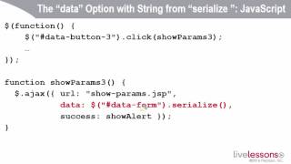 12 4 Send data by using the serialize function JavaScript,