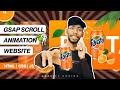 Creating Website with Scroll Animation using GSAP & Scroll Trigger | HTML, CSS, JS Tutorial