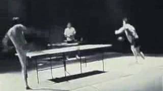 Ping-pong in Bruce Lee style
