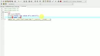 Basic C Swapping two numbers with temp variable