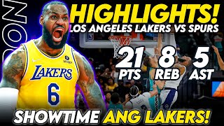 LEBRON JAMES | NBA Highlights Today | Los Angeles Lakers vs Spurs
