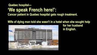 Quebec hospital - Speak to me in French