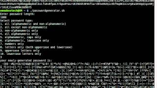 Random Password Generator in Bash