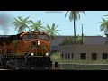 ts2022 bnsf es44dc q 71 with a fantastic k5hl