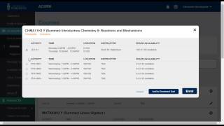 Course Enrolment - Save a Course to the Enrolment Cart - UTSC