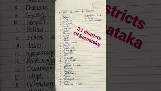 31 districts of Karnataka our proud state Karnataka