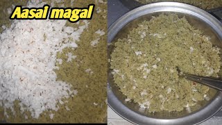 ஹெல்தியான பச்சைப் பயறு புட்டு/Traditional Puttu Recipe/pachai payaru puttu in tamil/@Aasai magal