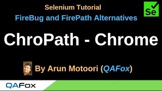 FireBug and FirePath Alternatives - Part 3 - ChroPath for Chrome Browser