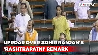 Uproar In Parliament Over Congress' Adhir Ranjan Chowdhury 'Rashtrapatni' Remark | Breaking Views