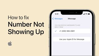 Fix Number Not Showing Up in iMessage & FaceTime on iPhone