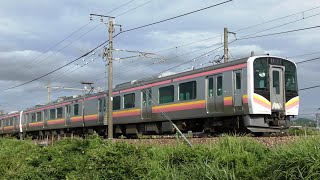 長岡大花火臨の回送E129系B3+A34編成【4K】信越本線下り