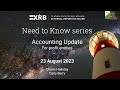 August 2023 - Accounting Standards Update (For-Profit)