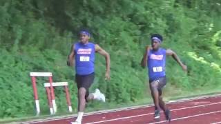 Eddie and Zaire 100m Reading Youth Track Meet 06 25 16