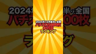 【2024年12月後半】全国パチスロ5000枚OVERランキング！ビンゴの嵐が君を飲み込む！一撃の快感！【データロボサイトセブン】 #パチスロ #shorts